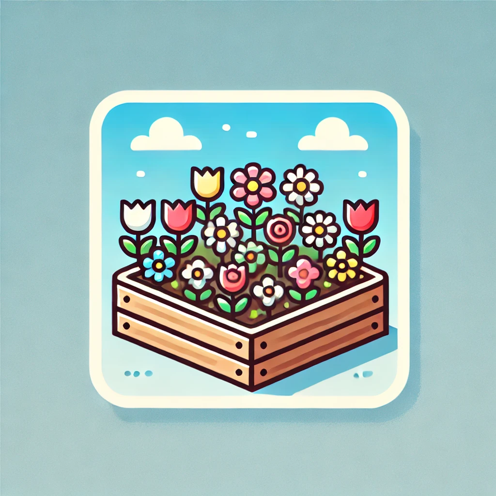 花壇のイラスト